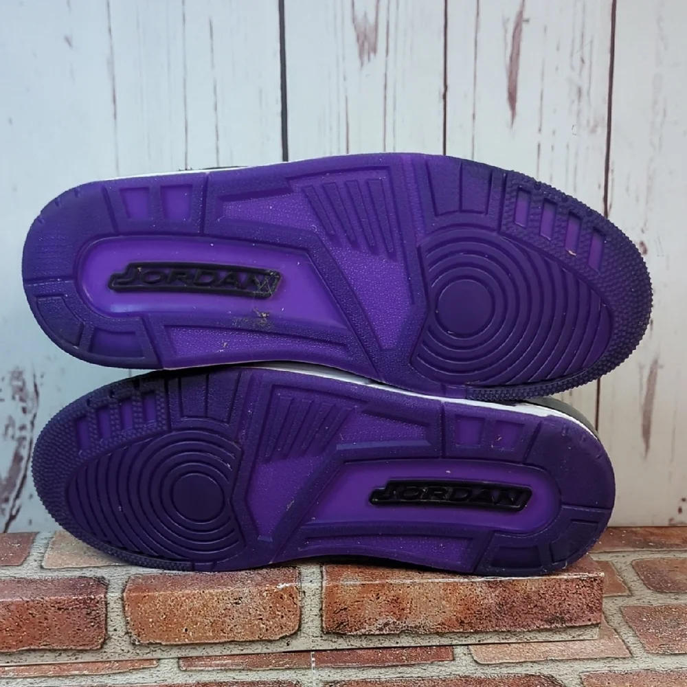 Jordan Spizike Black Court Purple Anthracite White‎ Men's Size 9 Like New Clean